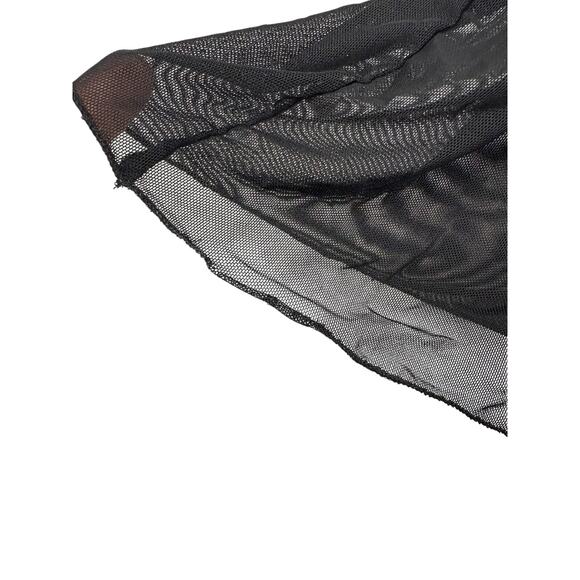 Mother of All Ellie Sheer Mesh Maxi Dress Ruched Sexy Party Evening Black Size M - Picture 6 of 10